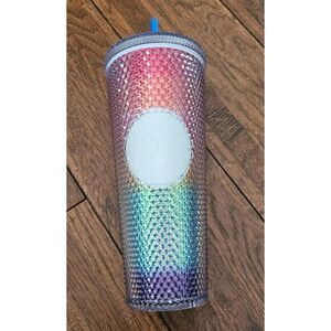 Starbucks Pride 2020 Studded Rainbow‎ Cold Cup Tumbler W Straw